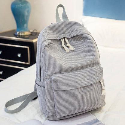 Customisable Velour Fabric Large Capacity Backpack