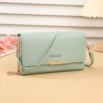 Multi-functional Crossbody Bag Mid-length Clutch And Coin Purse