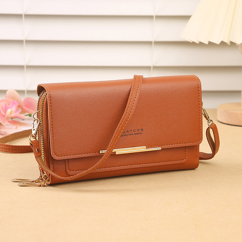 Multi-functional Crossbody Bag Mid-length Clutch And Coin Purse