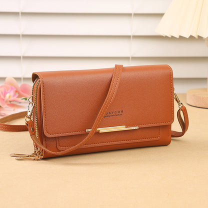 Multi-functional Crossbody Bag Mid-length Clutch And Coin Purse