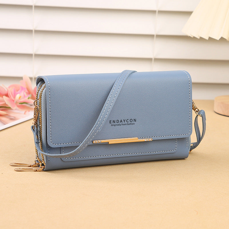 Multi-functional Crossbody Bag Mid-length Clutch And Coin Purse