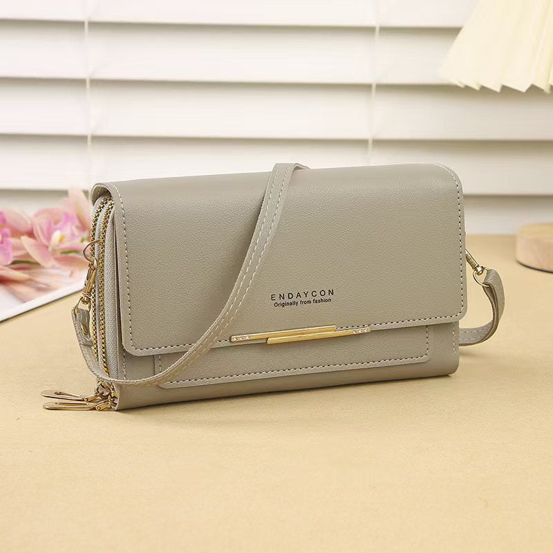 Multi-functional Crossbody Bag Mid-length Clutch And Coin Purse