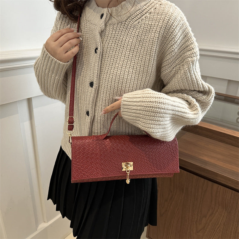 Solid-color Minimalist Versatile And Premium-feel Crossbody Bag For Women