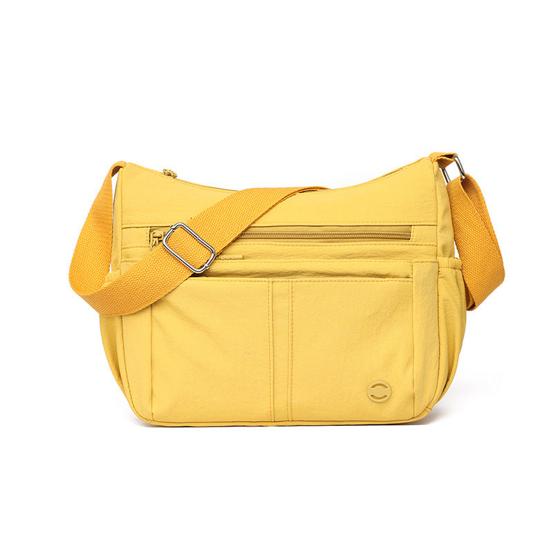 Large-capacity Casual Bag A Multi-compartment Fabric Shoulder Or Crossbody Bag