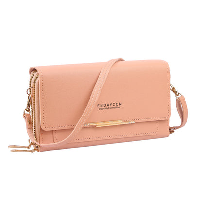 Multi-functional Crossbody Bag Mid-length Clutch And Coin Purse