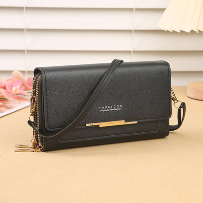 Multi-functional Crossbody Bag Mid-length Clutch And Coin Purse